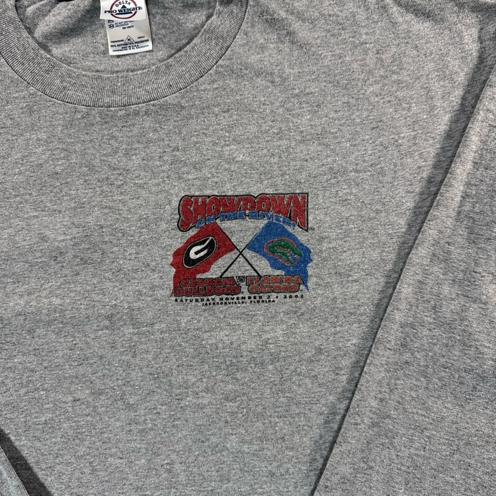 Vintage Y2K Georgia Bulldogs vs. Florida Gators Rival 2002 Graphic XL LS T-Shirt - Picture 2 of 7